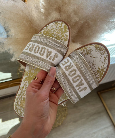 Schlappen Susa Gold Ladypolitan ♡