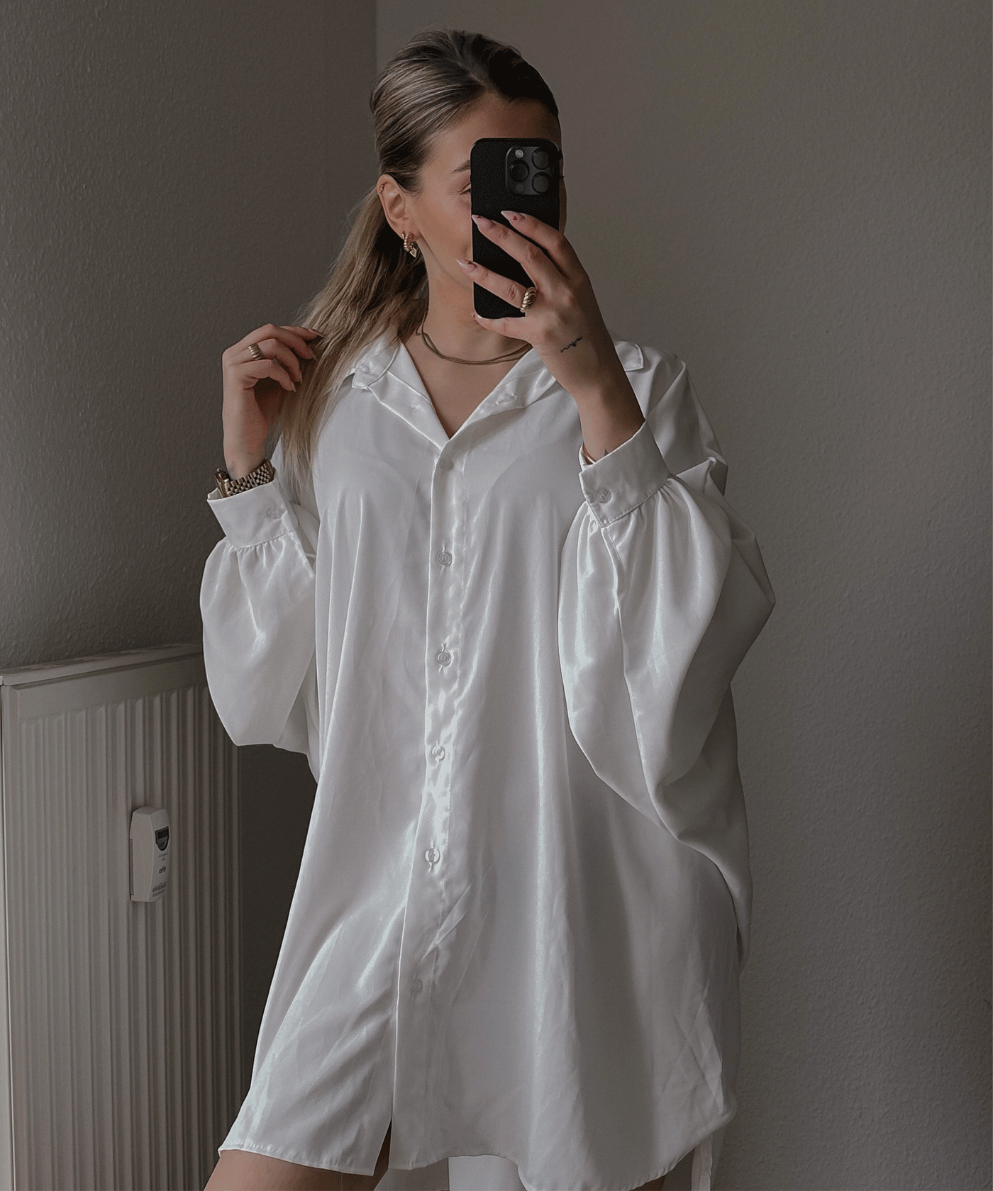 Oversized blouse Alina White