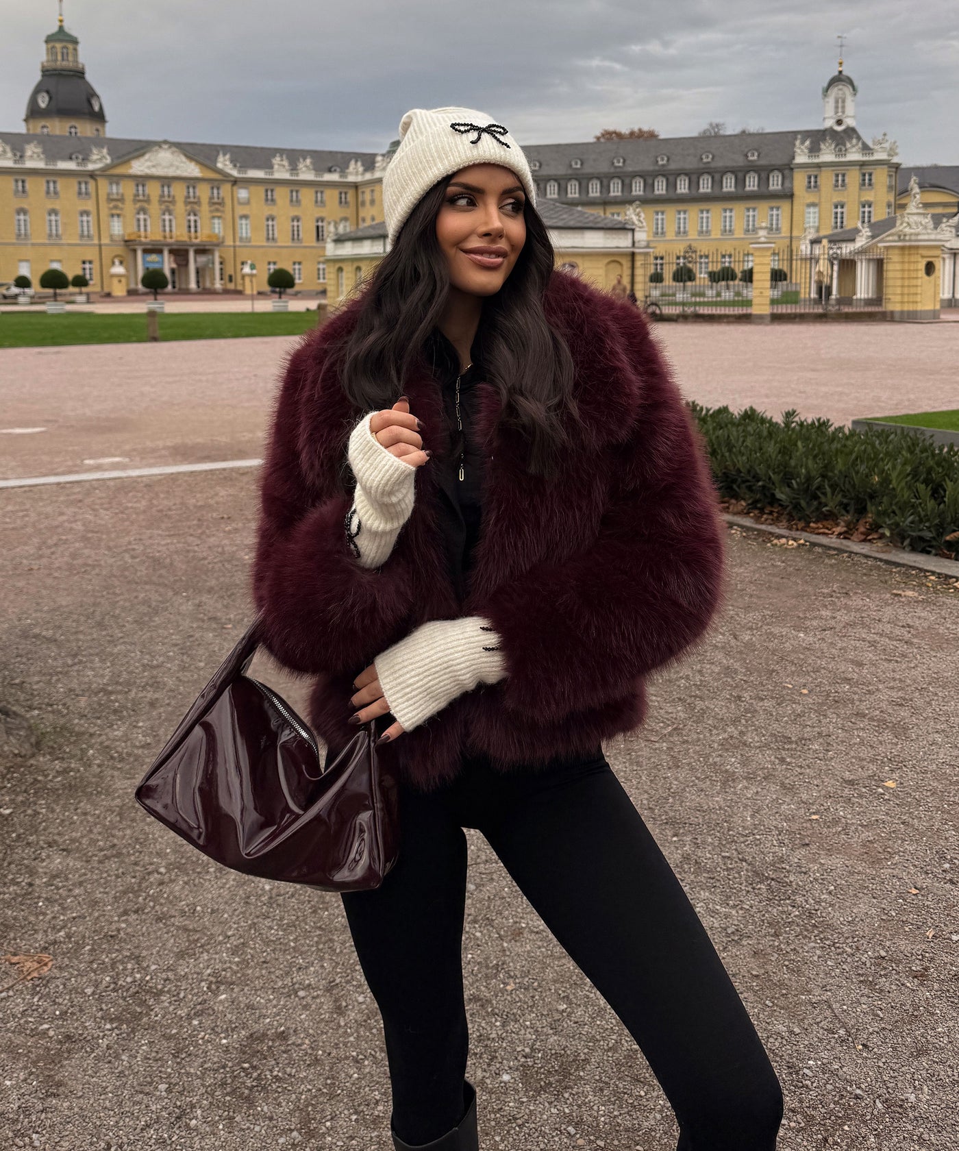 Felljacke Amara Bordeauxrot Ladypolitan ♡