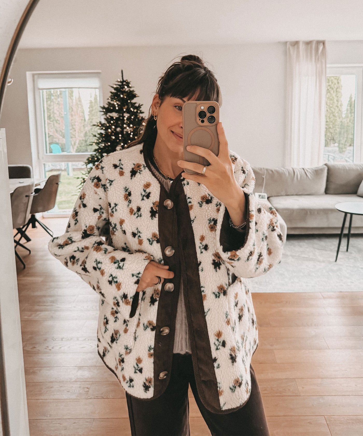 Teddyfell Jacke Bluma Beige