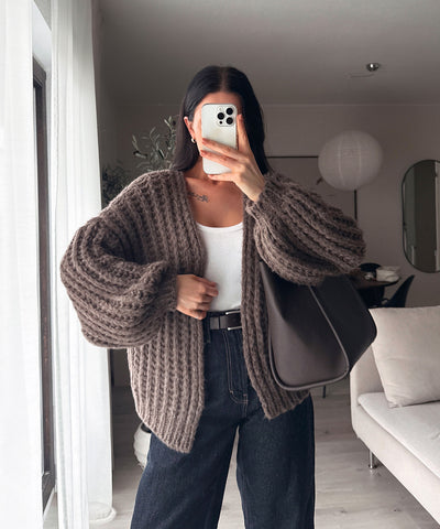 Strickjacke Gelina Braun Ladypolitan ♡