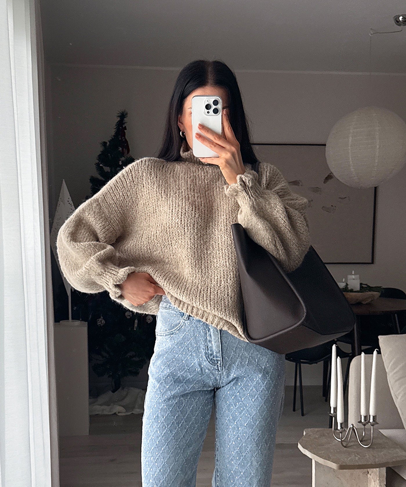 Stretch Wide Leg Jeans Kanja Blau