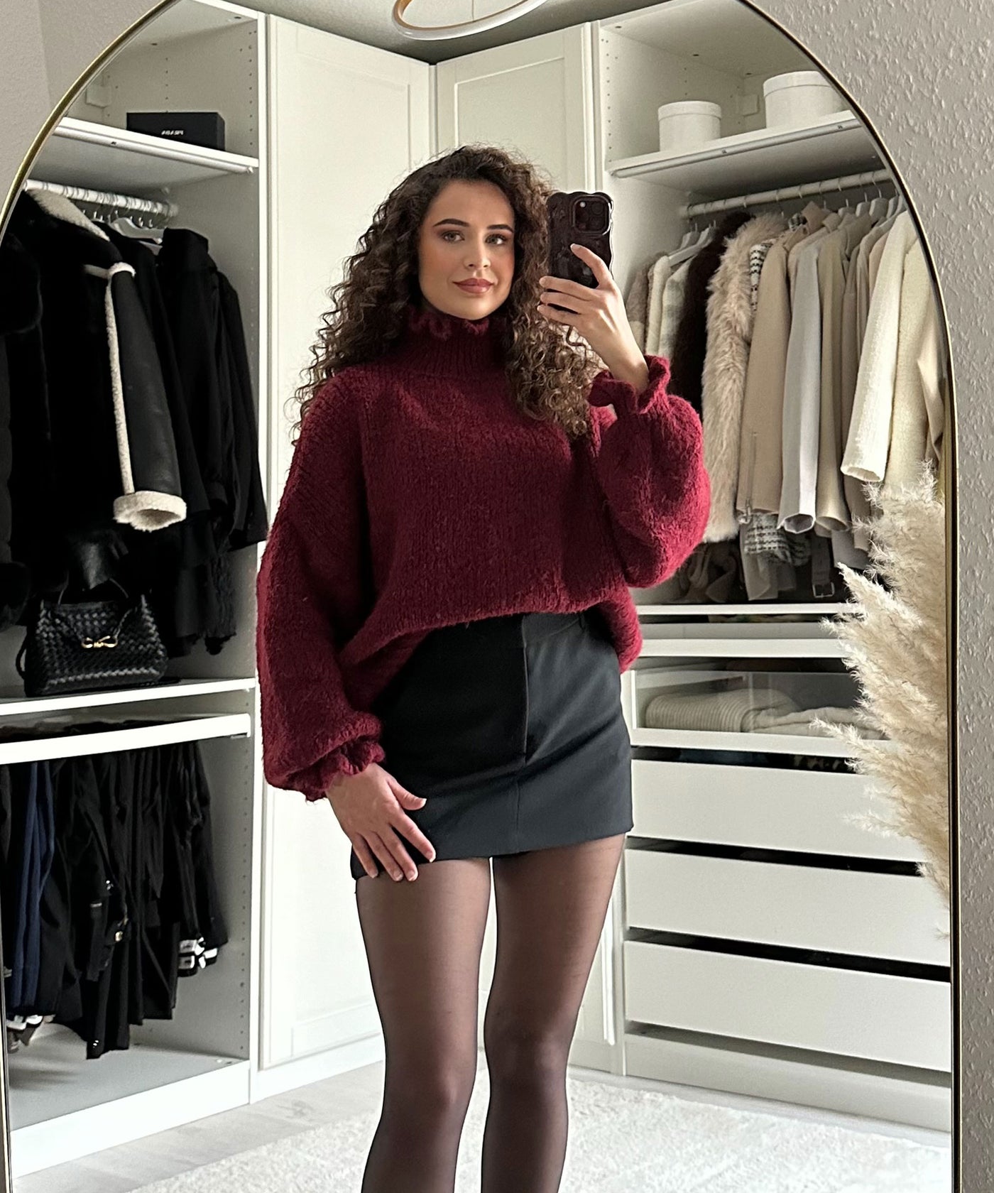 Pullover Caja Weinrot