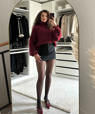 Pullover Caja Weinrot