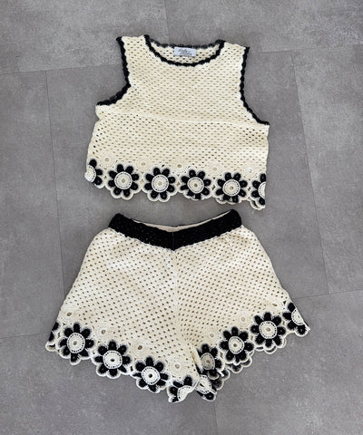 Häkel Shorts Pia Beige Ladypolitan ♡