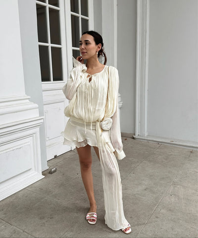 Mini Kleid Laisa Beige Ladypolitan ♡