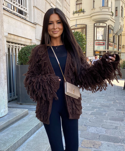 Cardigan Deria Dunkelbraun