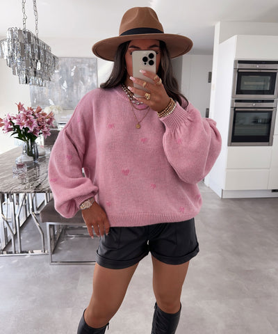 Oversize sweater Joslin pink