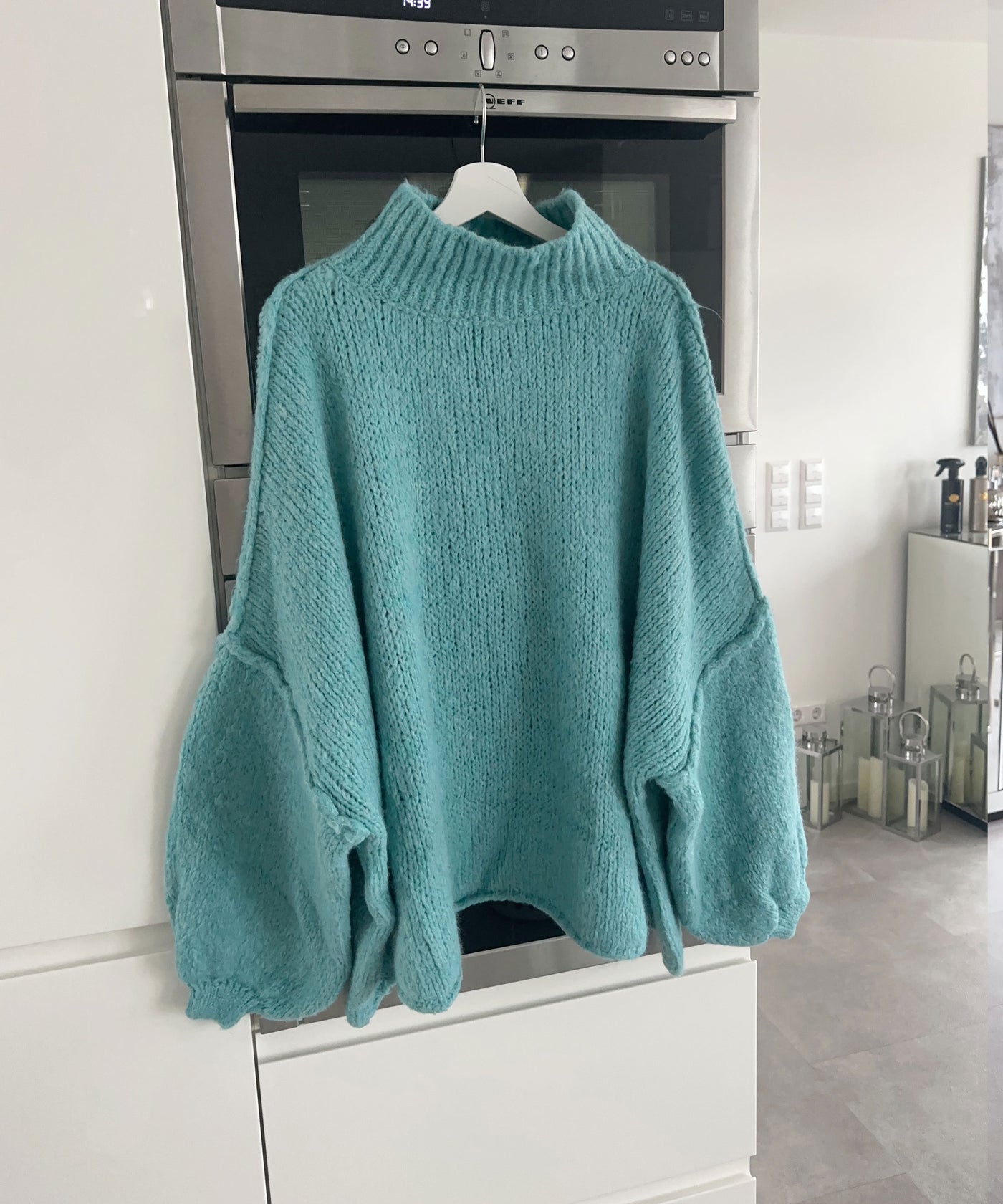 Oversize Pullover Nata Türkis  Ladypolitan ♡   