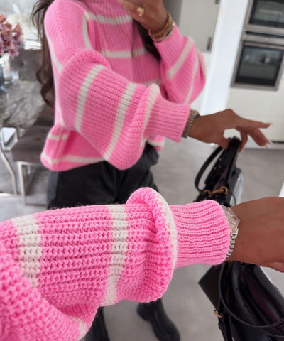 Knit sweater Carter Pink