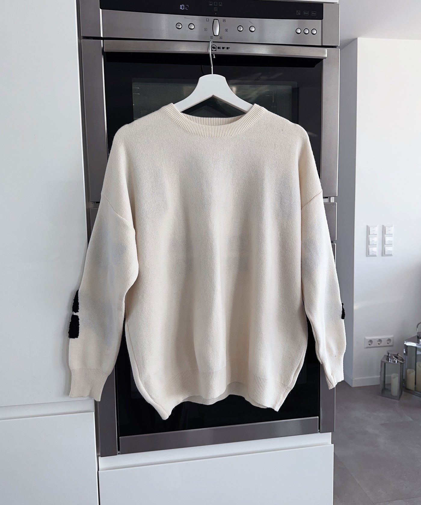 Pullover New York Beige Schwarz  Ladypolitan ♡   