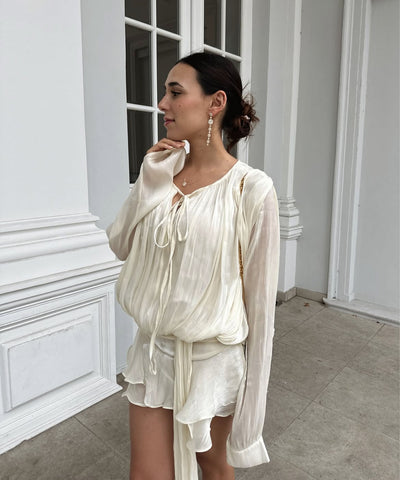 Mini Kleid Laisa Beige Ladypolitan ♡