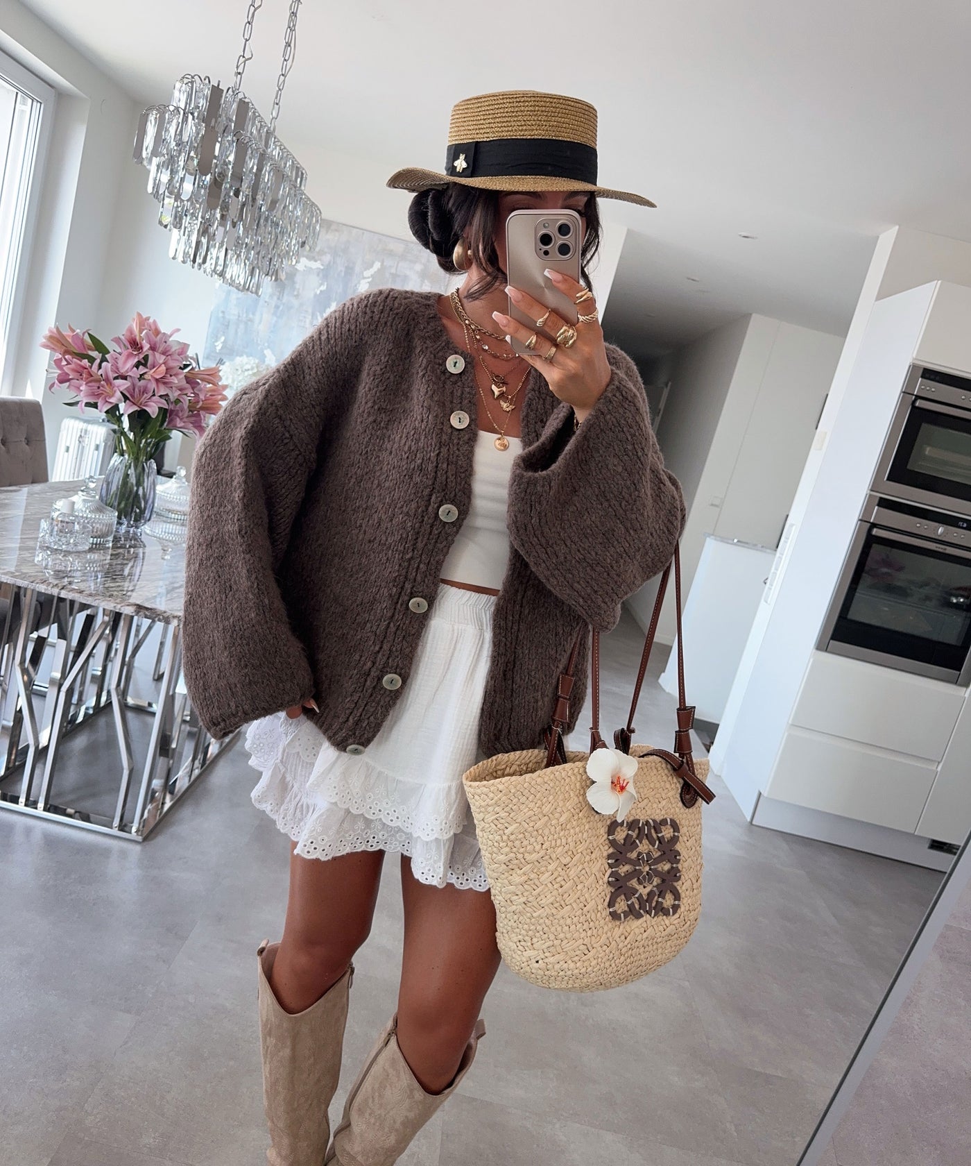Cardigan Dania Dunkelbraun Ladypolitan ♡