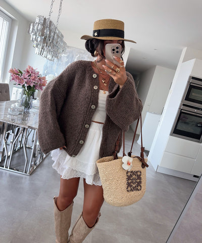 Cardigan Dania Dunkelbraun Ladypolitan ♡