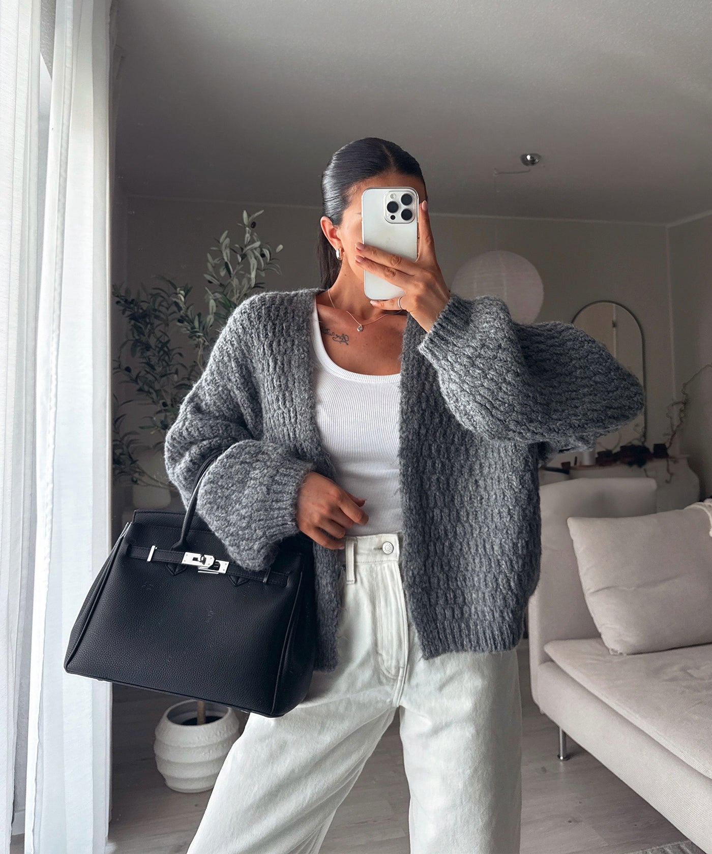 Cardigan Devina Dunkelgrau Ladypolitan ♡