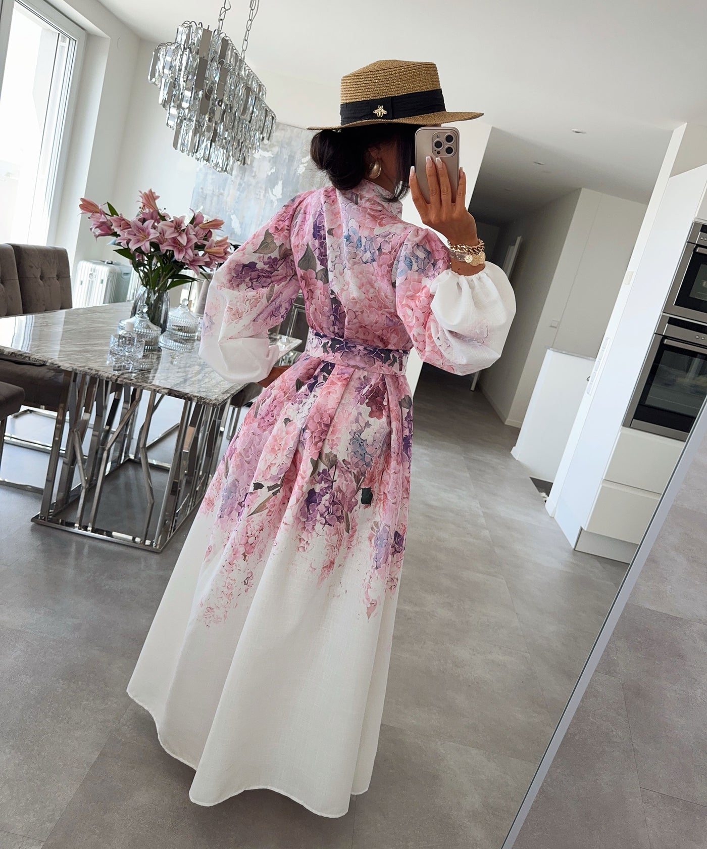 Maxi Kleid Orlia Rosa Ladypolitan ♡
