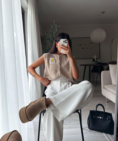 Weste Riula Taupe Ladypolitan ♡