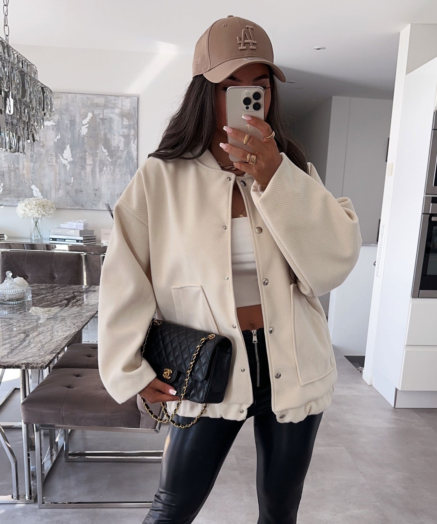 Oversized jacket Sally beige