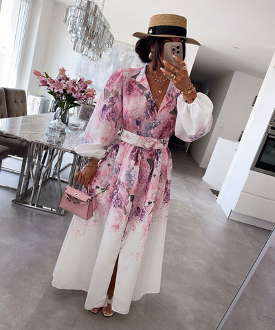 Maxi Kleid Orlia Rosa Ladypolitan ♡