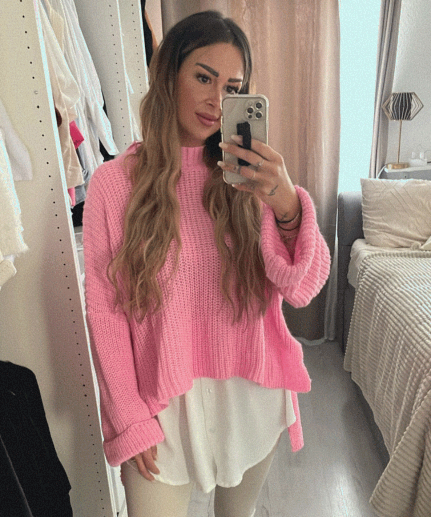 Sweater Elsa Kurz Babypink