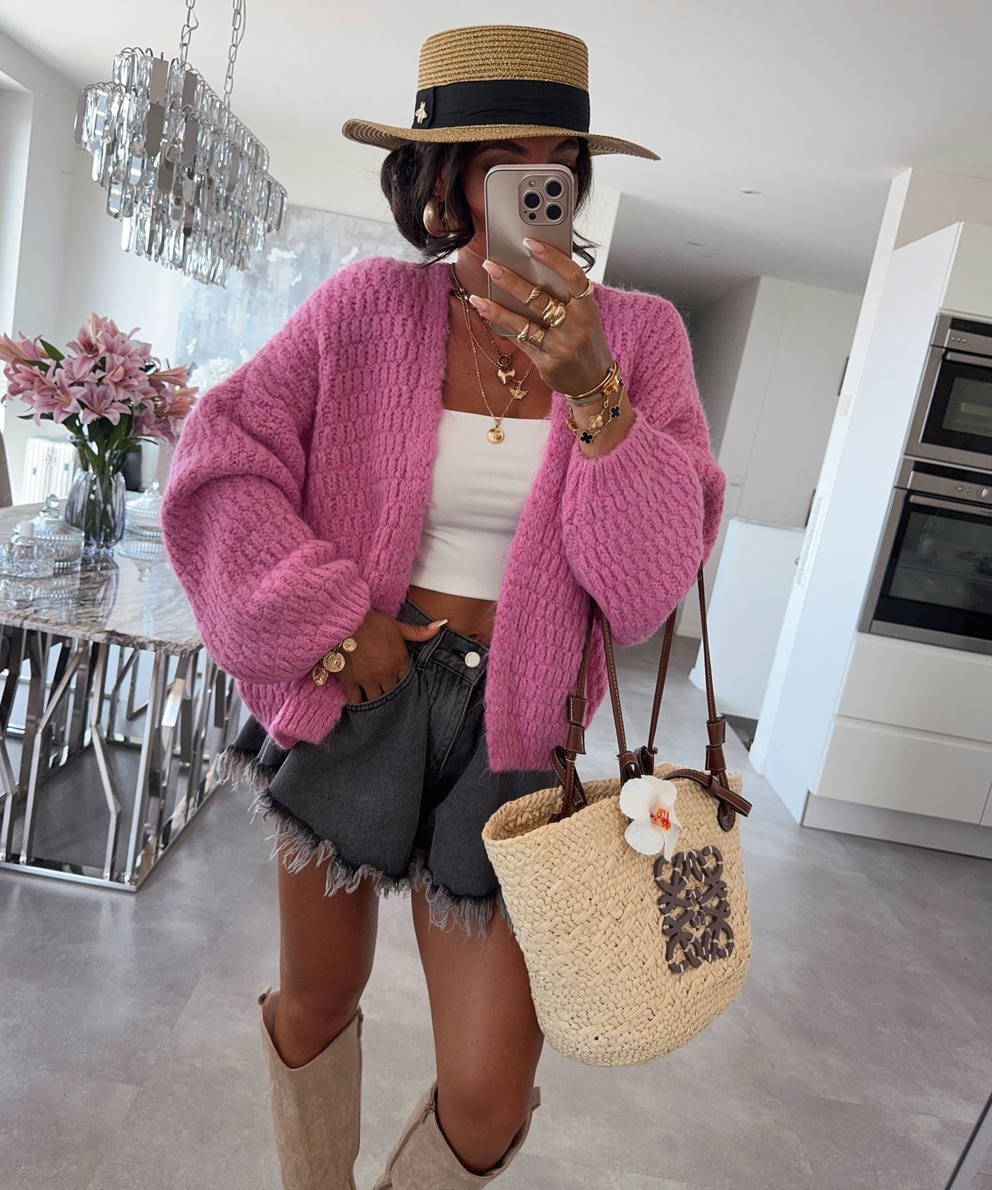 Cardigan Devina Pink Ladypolitan ♡