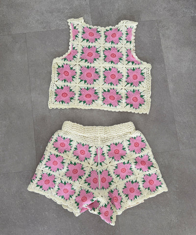 Häkel Shorts Nua Rosa Ladypolitan ♡