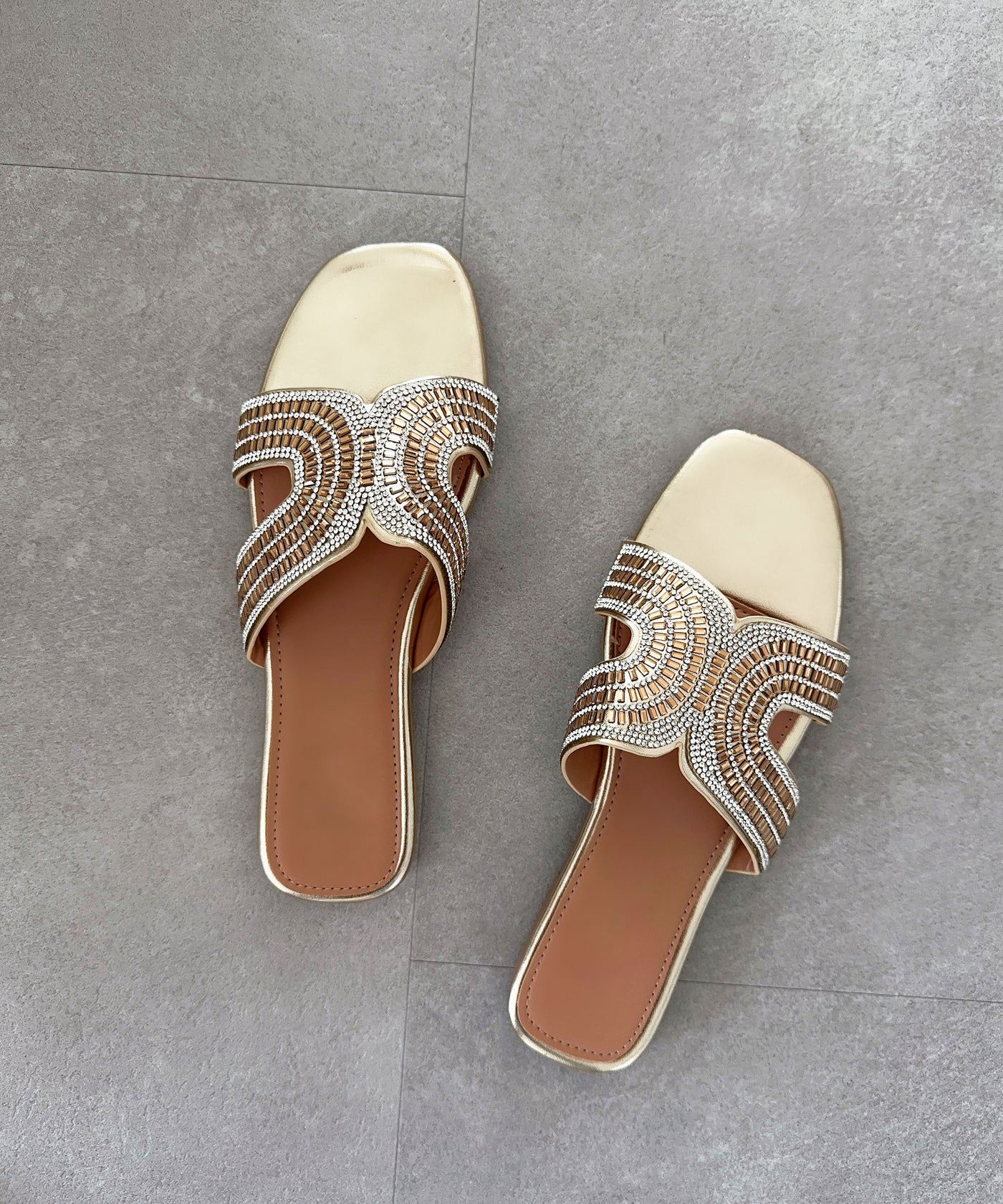 Slippers Louve Gold