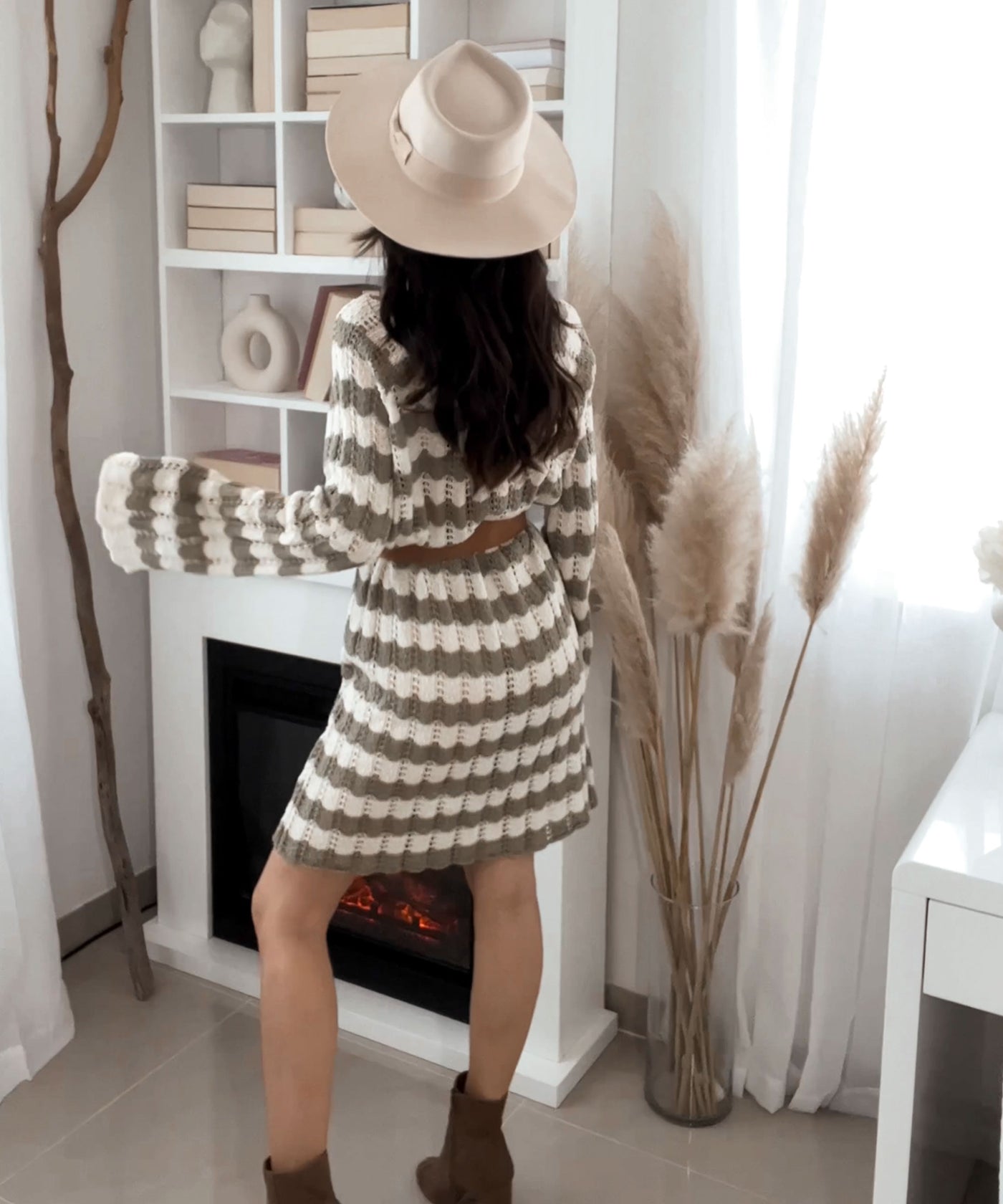 Knit dress Raffaela Khaki