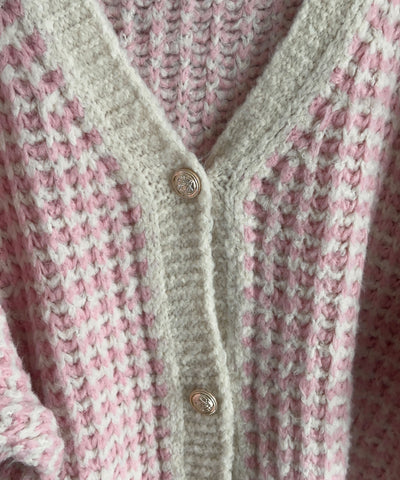 Strickjacke Nenia Beige Rosa  Ladypolitan ♡   