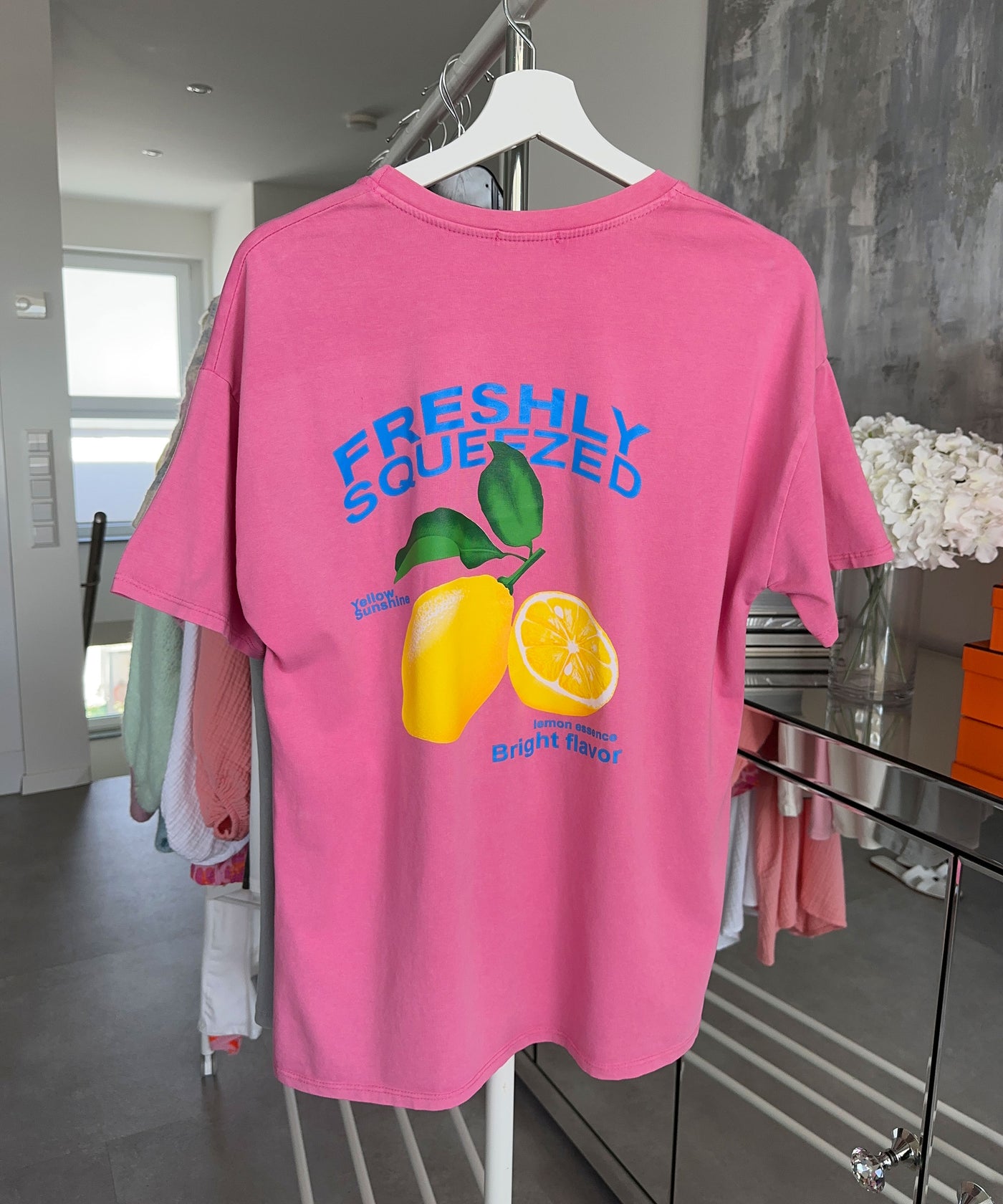 Print Oversize T-Shirt Freshly Pink  Ladypolitan ♡   