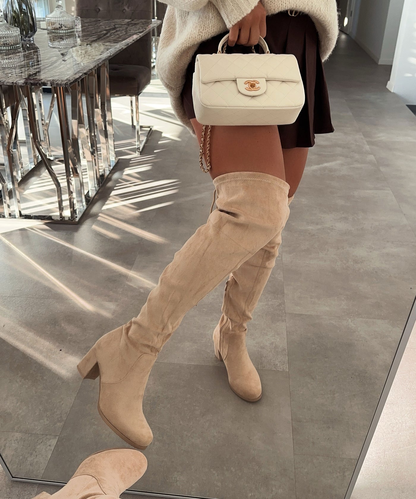 Overknees Stiefel Lele Beige Ladypolitan ♡