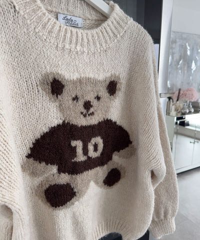 Pullover Teddybär Beige Ladypolitan ♡