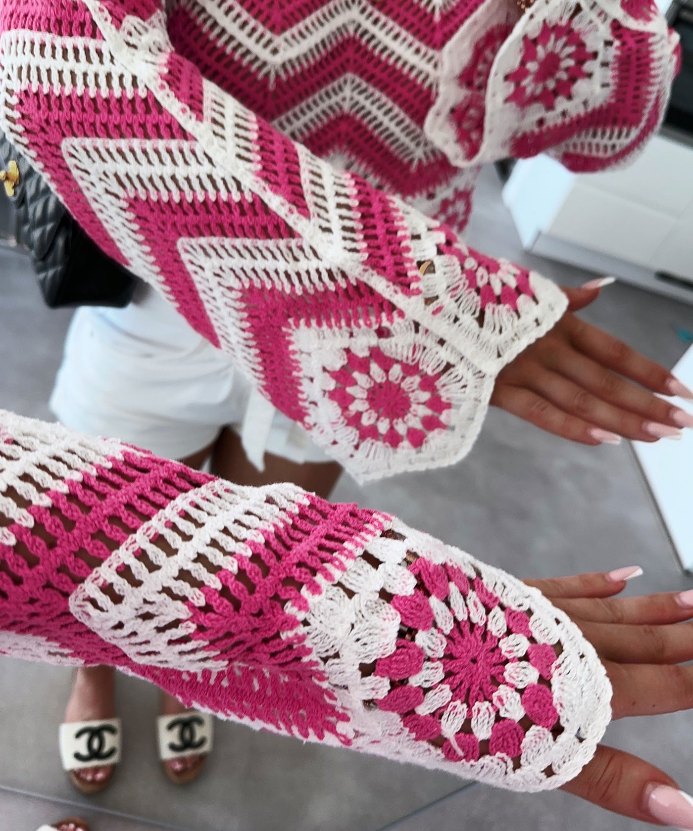Crochet top Ilva Pink