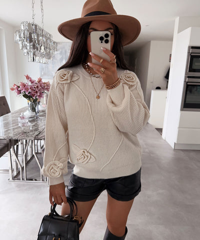 Pullover Estella Beige  Ladypolitan ♡   