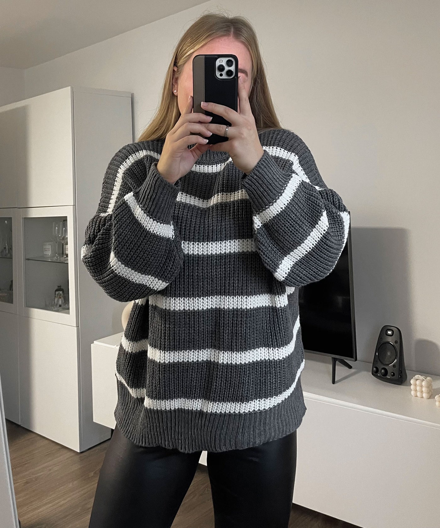 Knit sweater Carter grey