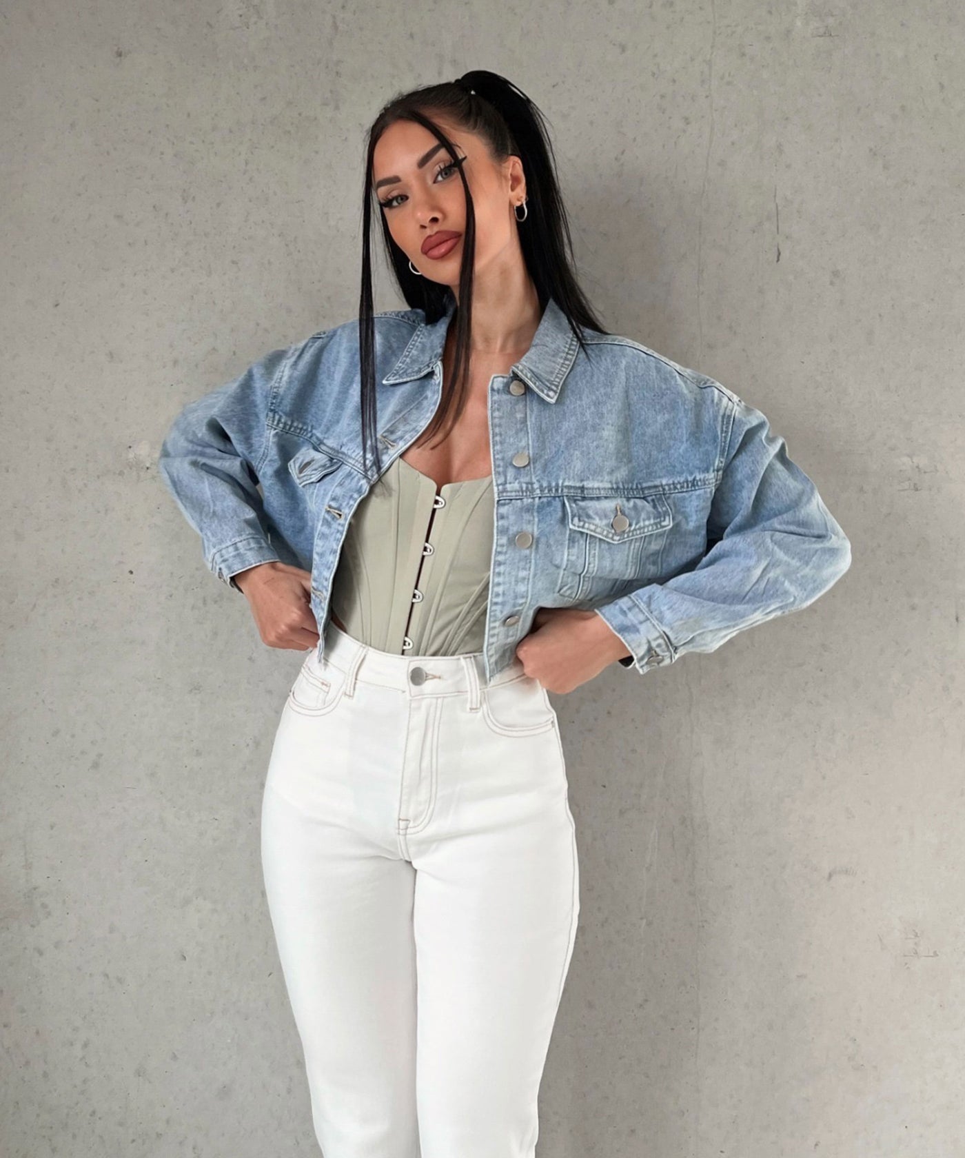 Straight Mum Jeans Jace Weiß Ladypolitan ♡