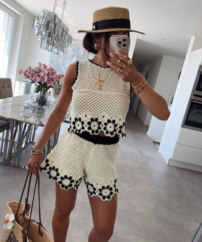 Häkel Shorts Pia Beige Ladypolitan ♡