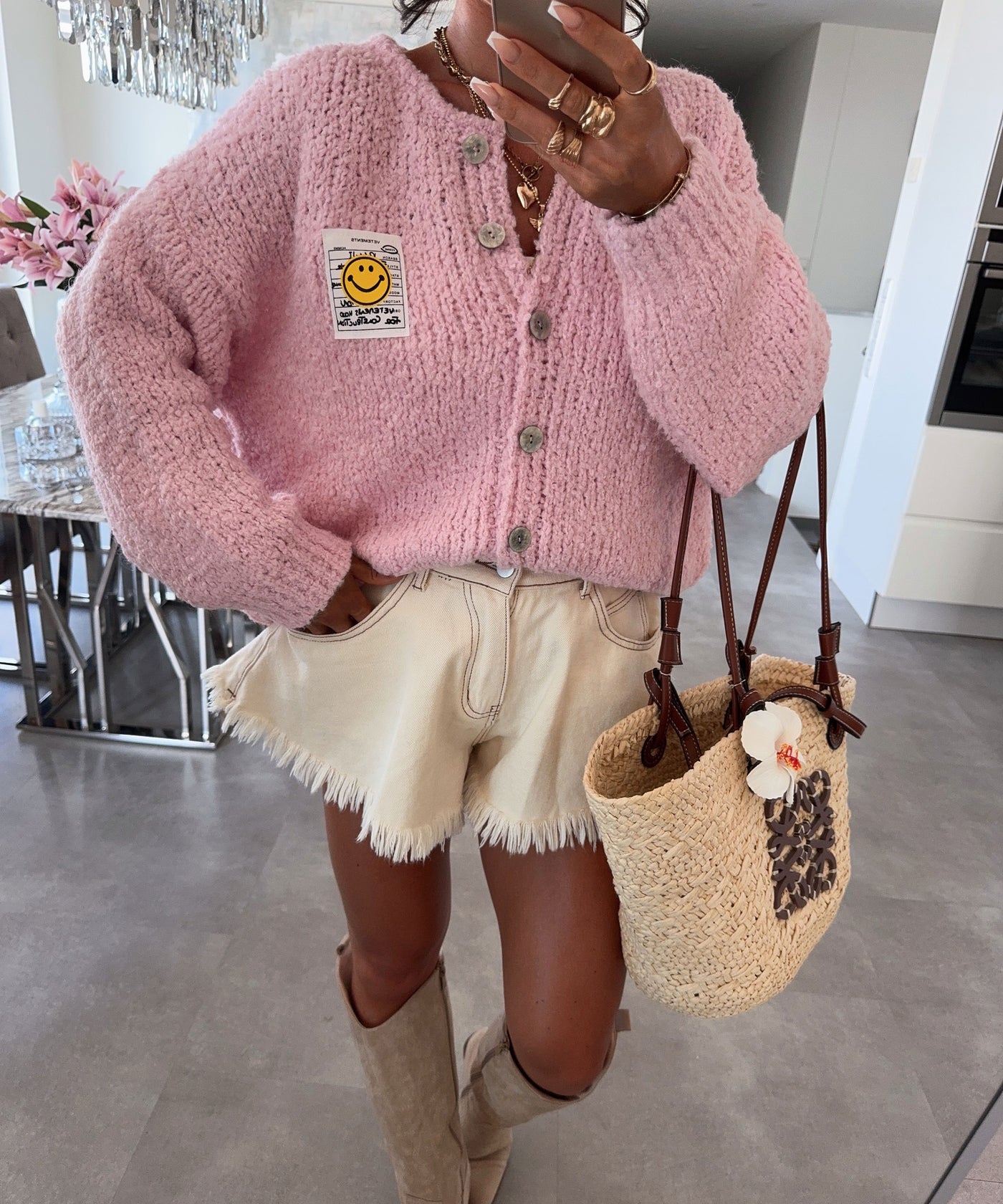 Boucle Cardigan Lalya Rosa Ladypolitan ♡
