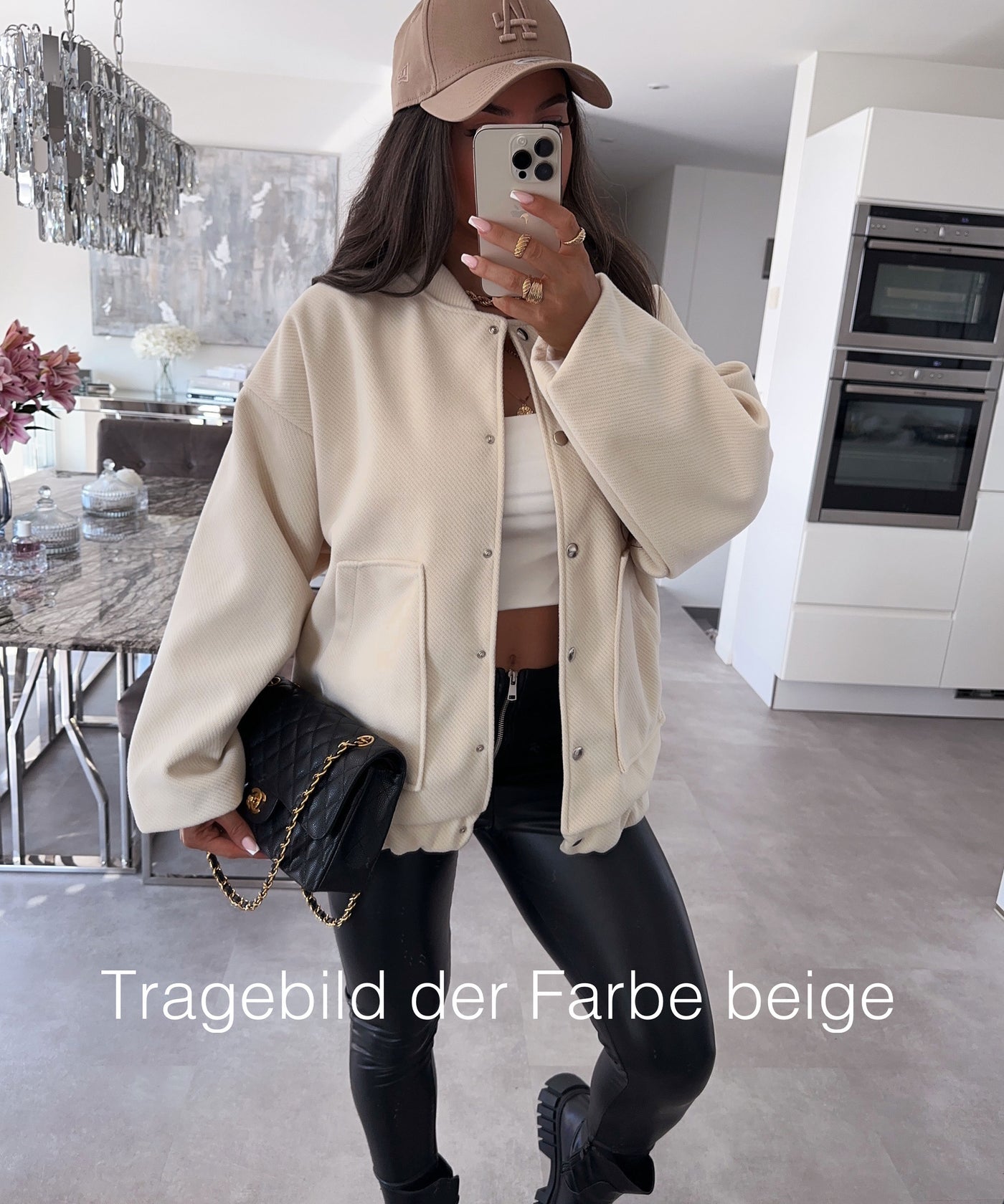 Oversize jacket Sally gray melange