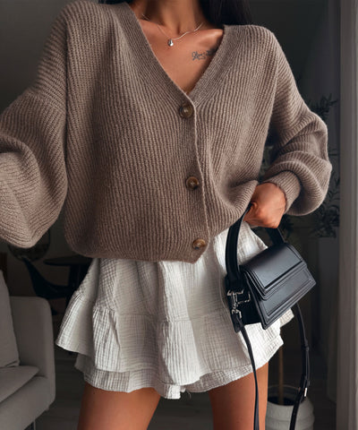 Musselin Hosenrock Alexis Beige Ladypolitan ♡