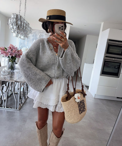 Cardigan Dania Grau Ladypolitan ♡