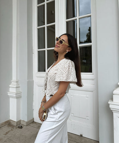Bluse Gerid Beige Ladypolitan ♡