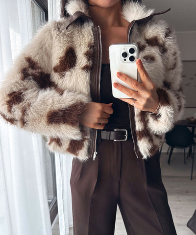 Kunstfell Jacke Frania Creme Ladypolitan ♡