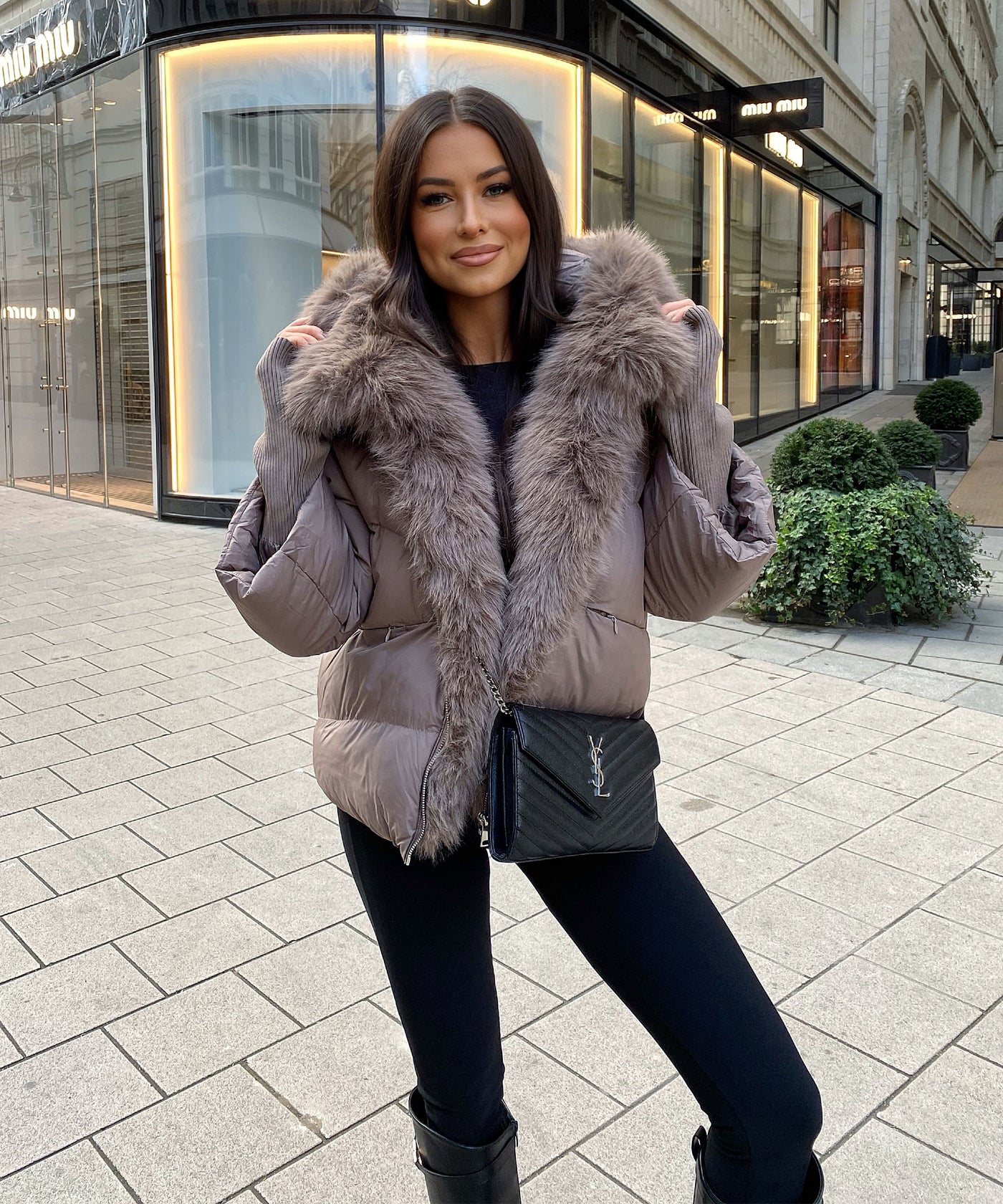 Jacke Fraya Taupe Ladypolitan ♡