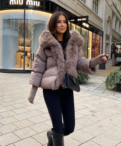 Jacke Fraya Taupe Ladypolitan ♡