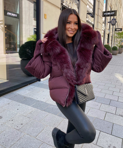 Jacke Fraya Weinrot
