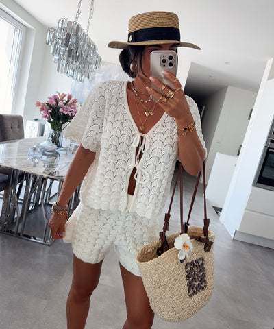 Strickshirt Loola Weiß Ladypolitan ♡
