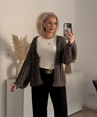 Strickjacke Gelina Braun