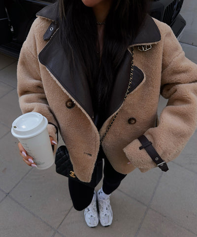 Teddy Fell Jacke Ella Camel Ladypolitan ♡