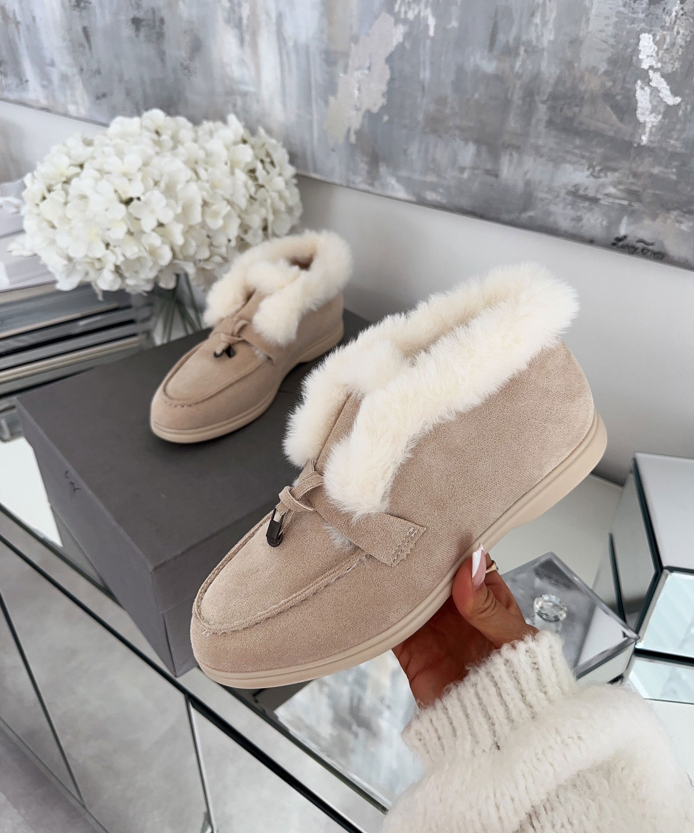 Gefütterte Loafer Lina Beige  Ladypolitan ♡   